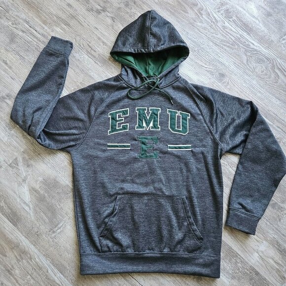 Colosseum Hoodie Mens M Eastern Michigan University EMU Long Sleeve Sweatshirt - Picture 2 of 12